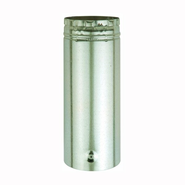 American Metal Products AmeriVent Type B Gas Vent Pipe, 6 in OD, 12 in L, Aluminum/Galvanized Steel 6E12A
